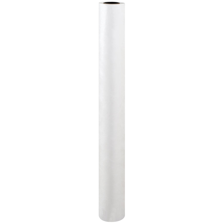 Premium 7.5 mil white Tyvek protective roll (48" x 150') shields artwork, textiles, and fragile items from moisture, mold, mildew, and dust during storage and shipping. Tear-resistant construction withstands handling and transit. Sold as one complete roll per case.