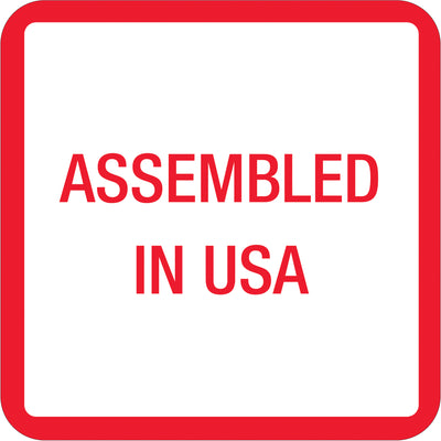 1" x 1" Made in USA Labels - Semi-Gloss Coated Paper, Roll of 500