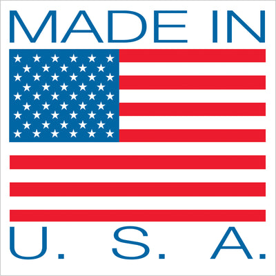 Patriotic 4x4" Made in USA labels printed on premium semi-gloss coated paper for lasting durability during shipping and handling. Each roll contains 500 labels and works seamlessly with Packrift tabletop and wall-mounted dispensers. Ensure full compliance and product origin visibility across domestic and international shipments.