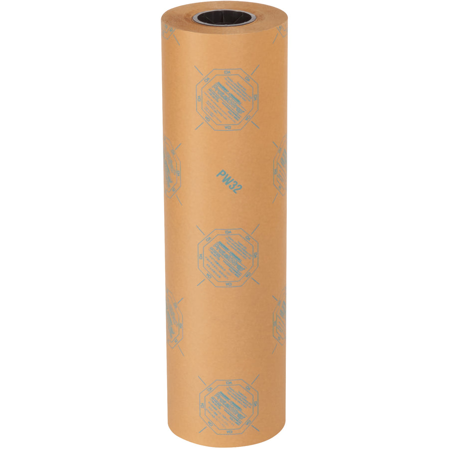 Protect ferrous metal parts from rust and corrosion with this 24" x 200 yard VCI paper roll. Chemically treated to continuously vaporize a protective barrier–no additional coating required. Industrial 35 lb. basis weight delivers durability for demanding shipping and storage environments.