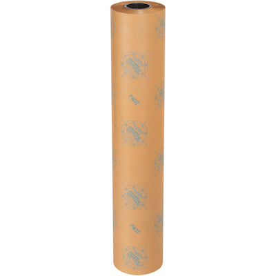 Protect ferrous metal parts from rust, corrosion, and oxidation with this 36" x 200 yard VCI paper roll. The chemically treated kraft paper continuously vaporizes to create a corrosion-blocking environment. One roll per case–ideal for industrial wrapping and void fill applications.