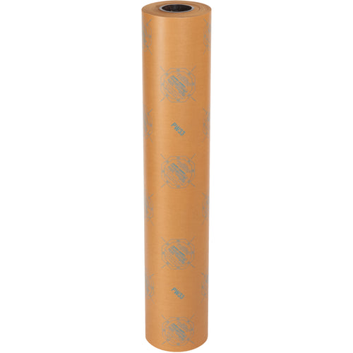 Protect ferrous metal parts from rust and oxidation with this industrial-grade VCI paper roll. The chemically treated 35 lb waxed paper continuously vaporizes to create a corrosion-blocking environment. 36