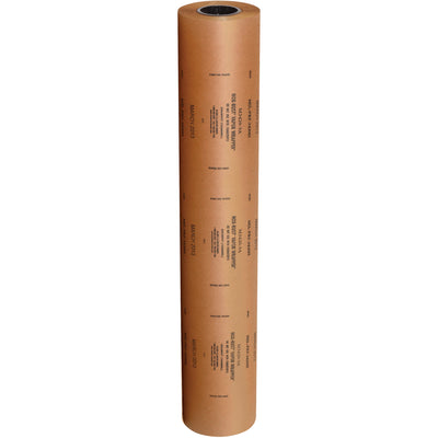 Protect ferrous metal parts from rust and corrosion with this 36" x 200 yard MIL Spec VCI paper roll. Nitrate-free, chemically treated kraft paper continuously vaporizes to block oxidation. One case contains one roll‚complete wrapping recommended for maximum protection.