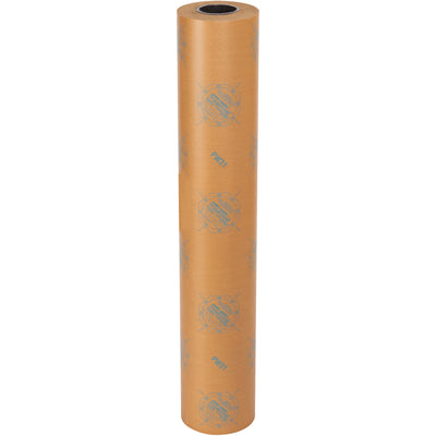 Protect ferrous metal parts from rust, corrosion, and oxidation with this industrial-grade VCI waxed paper roll. Chemically treated to continuously release vapor-phase corrosion inhibitors that create a protective barrier around metal surfaces. Each 36" x 200 yds roll provides complete wraparound protection for parts storage and shipment.