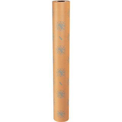 Protect ferrous metal parts from rust and corrosion with this chemically treated VCI paper roll. 48" wide  200 yards long, 30 lb basis weight kraft paper continuously vaporizes to create a protective environment. One case includes 1 roll‚ideal for wrapping and void fill in industrial packaging operations.