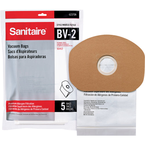 Keep your VCM170 backpack vacuum operating at peak efficiency with genuine Sanitaire replacement bags. This case of 5 bags features reliable filtration to maintain suction power and extend equipment life. Compatible exclusively with VCM170 models for hassle-free installation.