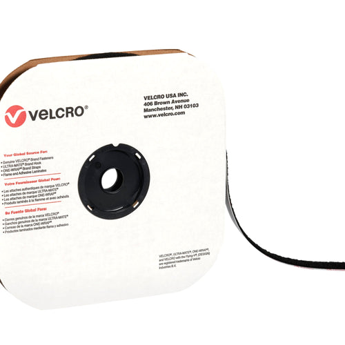 3/4 in x 75 ft Black Nylon Loop VELCRO Brand Tape 1/Case VEL112