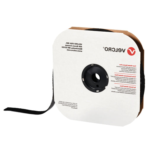 1 in x 75 ft Black Nylon Loop Velcro Tape VEL134