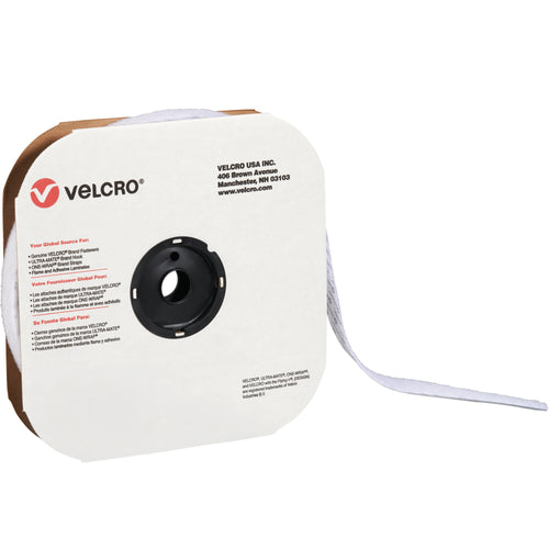 Speed up case sealing and product attachment with VELCRO Brand white hook strips. This 1