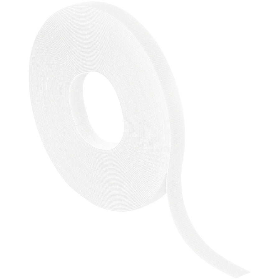 Industrial-grade white self-grip Velcro straps deliver fast, secure bundling for wires, cords, and cables with zero fasteners or tools required. 75 feet of durable nylon hook and loop tape in a convenient case–the easiest way to organize and secure your workspace.