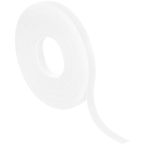 Industrial-grade white self-grip Velcro straps deliver fast, secure bundling for wires, cords, and cables with zero fasteners or tools required. 75 feet of durable nylon hook and loop tape in a convenient case‚the easiest way to organize and secure your workspace.