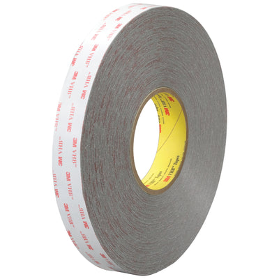 3M 4926 VHB very high bond tape eliminates rivets, bolts, and spot welds with permanent adhesive bonding. This 1/2" x 5 yard gray conformable tape features 15 mil acrylic foam construction that bonds instantly to irregular surfaces, mixed substrates, and mixed materials–perfect for packing line case sealing and equipment assembly. Temperature-resistant (-40°F to 200°F), moisture and UV stable.