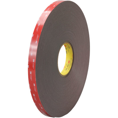 3M VHB 4947F black tape delivers permanent, high-bond adhesion on metal surfaces without mechanical fasteners–ideal for packing line operations. This 45 mil, 3/4" x 5 yard roll conforms to irregular surfaces while resisting moisture, UV, and solvents across -40°F to 200°F. UL 746C listed for electronics compatibility.