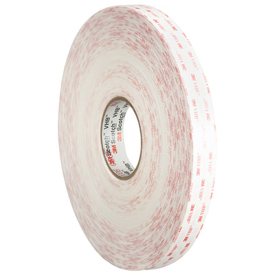 3M 4950 VHB Very High Bond tape delivers permanent, vibration-resistant adhesion for industrial case sealing and packing line assembly. This 1/2" x 5 yard white double-coated tape handles temperature extremes (-40°F to 200°F) and moisture exposure without failure. Eliminate rivets, bolts, and spot welds with superior conformable foam construction.