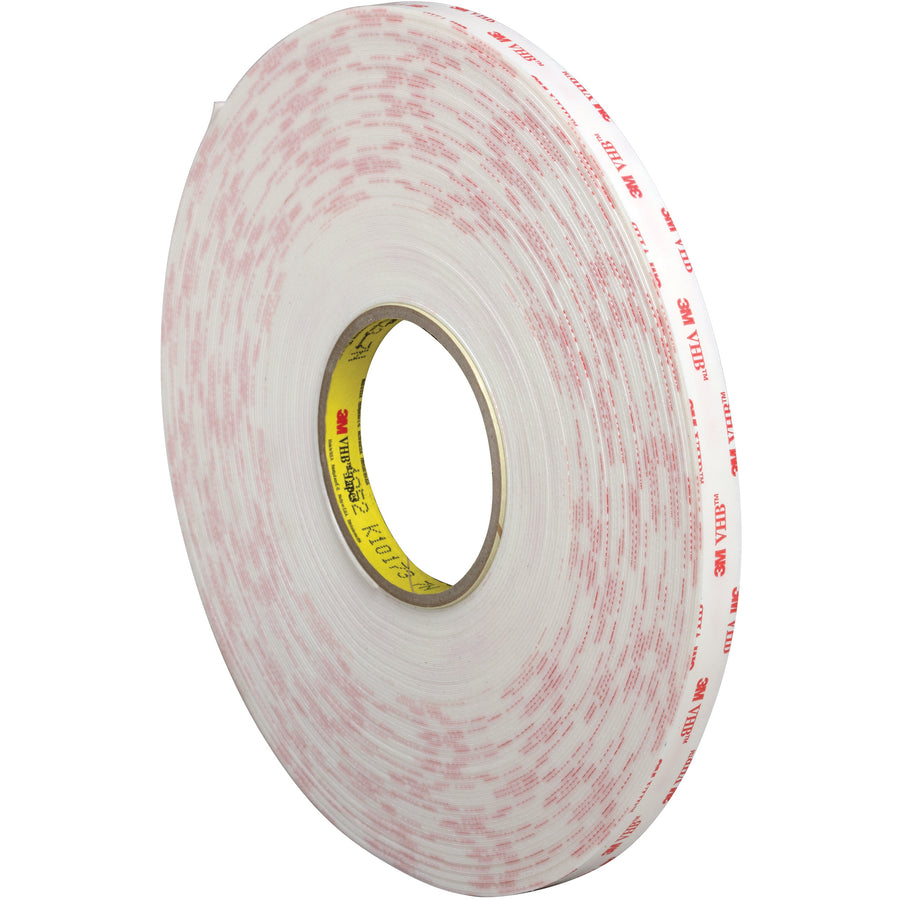 Heavy-duty 3M‚Ñ¢ 4955 VHB‚Ñ¢ Tape delivers permanent, non-removable bonding for case sealing and industrial assembly lines. This 80-mil white acrylic foam tape resists moisture, solvents, and UV exposure while operating reliably from -40¬∞F to 200¬∞F‚eliminating the need for mechanical fasteners. One case includes everything your packing line needs for superior adhesion across metal, plastic, and composite substrates.