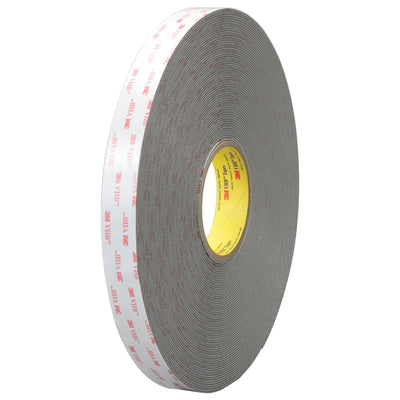 3M 4956 VHB tape delivers permanent, high-bond adhesion without fasteners–ideal for packing line sealing, case closure, and substrate bonding. This 3/4" x 5 yard roll of 62-mil conformable gray tape bonds reliably to metal, glass, and mixed substrates in a single roll. Moisture, solvent, and UV resistant for industrial applications.