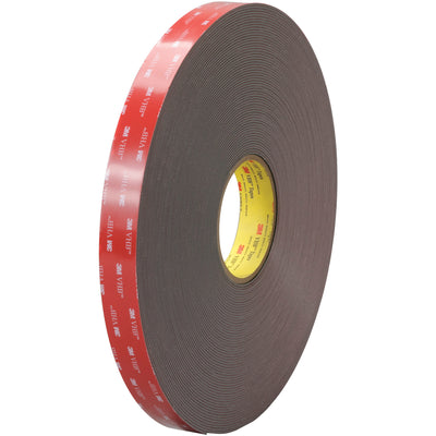 Heavy-duty Very High Bond tape engineered for packing line supervisors who need permanent, non-removable adhesion on irregular surfaces. This 62 mil black acrylic foam VHB tape delivers superior performance across temperature extremes (-40°F to 200°F) and resists moisture, UV, plasticizers, and solvents. Roll size: 1" x 5 yds per case.