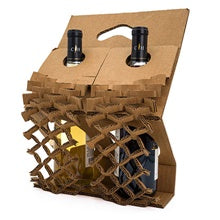 Hexpand 2 Bottle Corrugated Wine Shipper Insert