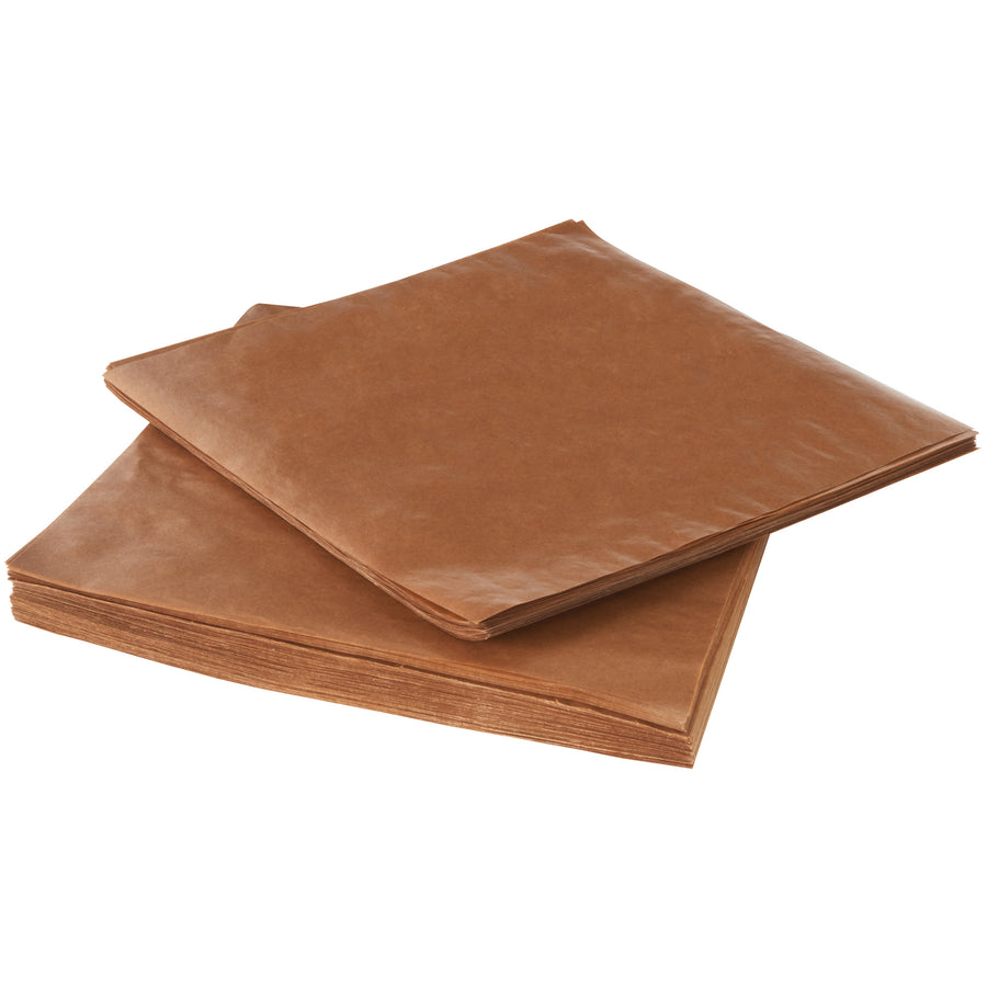 Industrial-grade 12x12" waxed kraft paper sheets deliver reliable fluid and contamination protection for fragile shipments. Double-waxed on both sides with lightweight 30 lb. basis weight for cost-efficient void fill, wrapping, and padding. Order a full case of 3400 sheets and stock your warehouse with durable, non-abrasive packaging paper.