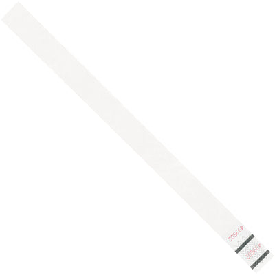 Durable 3/4" x 10" white Tyvek wristbands designed for event identification, access control, and crowd management. Each case contains 500 sequentially numbered bands made from waterproof, tear-resistant spunbonded olefin that won't break down when wet. Lightweight, breathable, and fits most wrist sizes‚the cost-effective solution for temporary ID tagging.