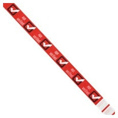 3/4x10 Red "Age Verified" Tyvek Wristbands WR102