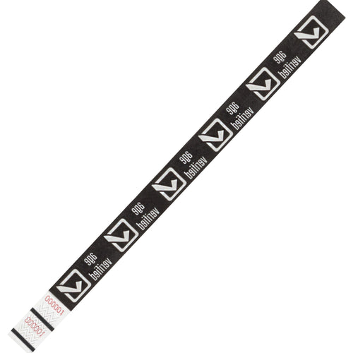 3/4 x 10 in White Tyvek Wristbands 500/Case WR102WH