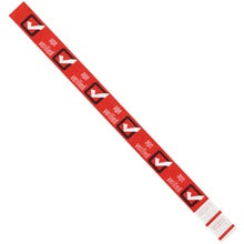 3/4x10 Red "Age Verified" Tyvek Wristbands