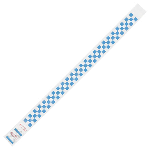 3/4 x 10 in Blue Tyvek Wristbands 500/Case WR103BE