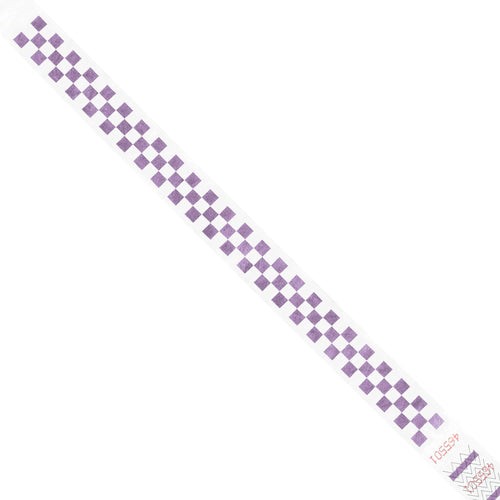 3/4 x 10 in Purple Tyvek Wristbands 500/Case WR103PL