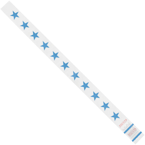 Industrial-grade blue Tyvek wristbands deliver waterproof, tear-resistant ID solutions for events and crowd control. These 3/4