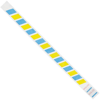 Waterproof, tear-resistant Tyvek wristbands designed for events, crowd control, and guest identification. Each 10-inch band fits most wrist sizes and features sequential numbering for easy tracking. Case of 500 delivers cost-effective ID solutions with breathable comfort and durability your team can rely on.