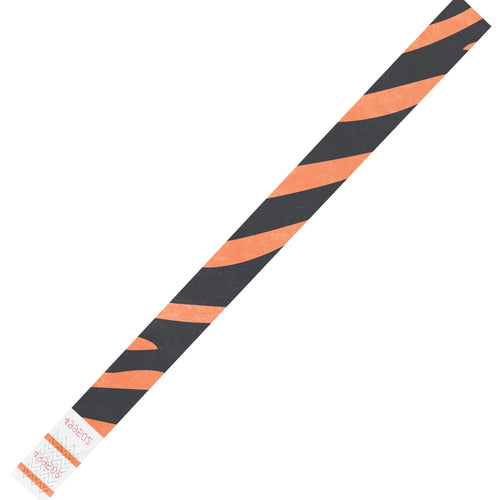 3/4 x 10 in Orange Tyvek Wristbands 500/Case WR108OR