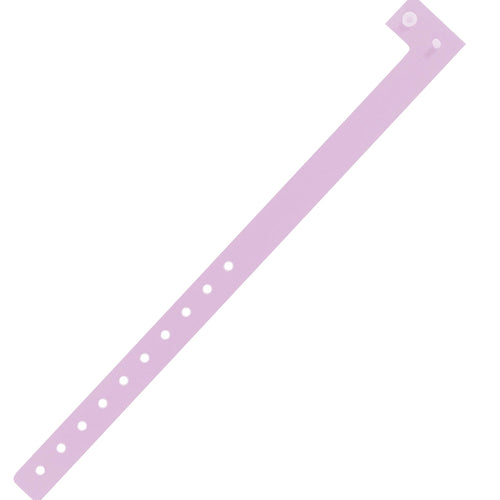 3/4 x 10 in Lavender Plastic Wristbands 500/Case WR121LV