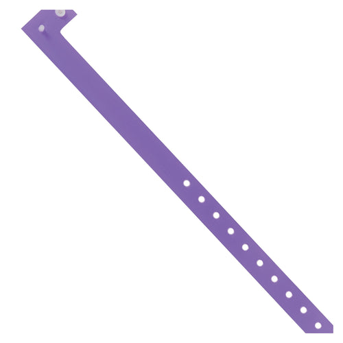3/4 x 10 in Purple Plastic Wristbands 500/Case WR121PL