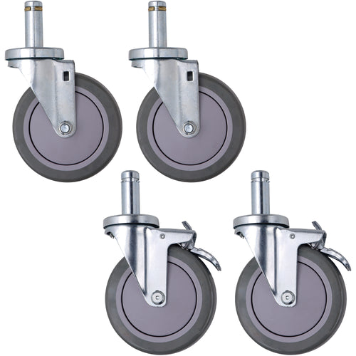 Mobilize your wire shelving operations with these industrial-grade 5
