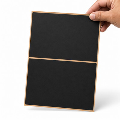 Blank Adhesive To/From Labels - Black, Industrial Pack — image 1